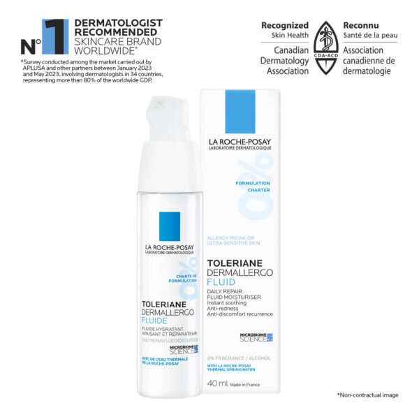 3337875757669-3 La Roche-Posay Toleriane Dermallergo Fluid Daily Repair Moisturiser