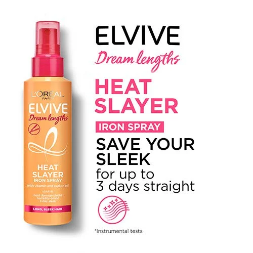 3600523966776_t5 Loreal Paris Elvive Dream Lengths Heat Slayer Iron Spray